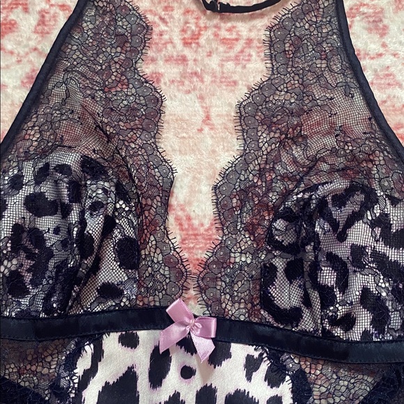 Victoria's Secret Leopard Print Lace Slip Dress - Picture 5 of 8